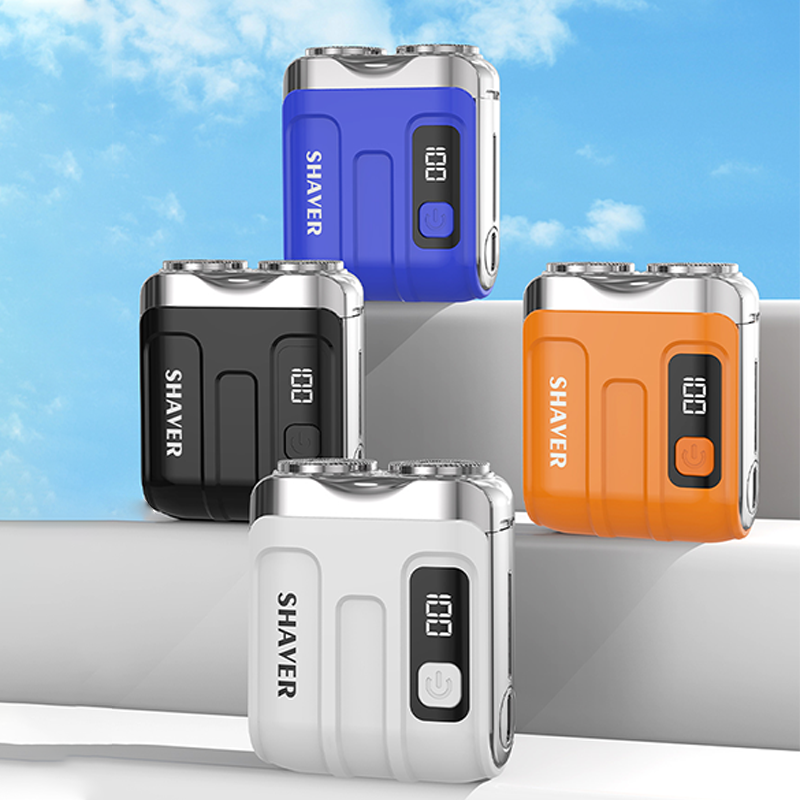 🪒50% OFF NOW ! 🧳R-18 Digital Display Mini Electric Shaver – dual floating cutter heads, USB rechargeable, pocket compact portable design. Men travel grooming essential!