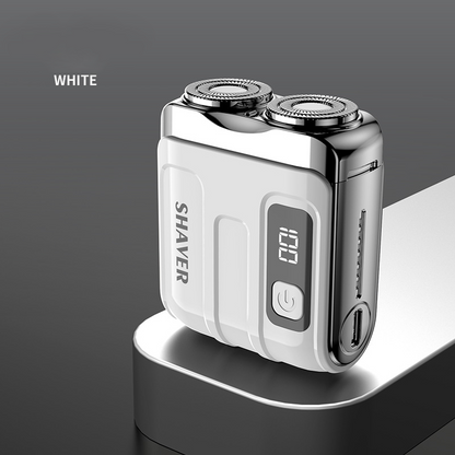 🪒50% OFF NOW ! 🧳R-18 Digital Display Mini Electric Shaver – dual floating cutter heads, USB rechargeable, pocket compact portable design. Men travel grooming essential!