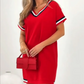 🎞️ Women's Striped Splicing Dress – Retro Vibes, Modern Comfort