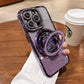 Glitter Rhinestones Magnetic iPhone Case with Invisible Stand