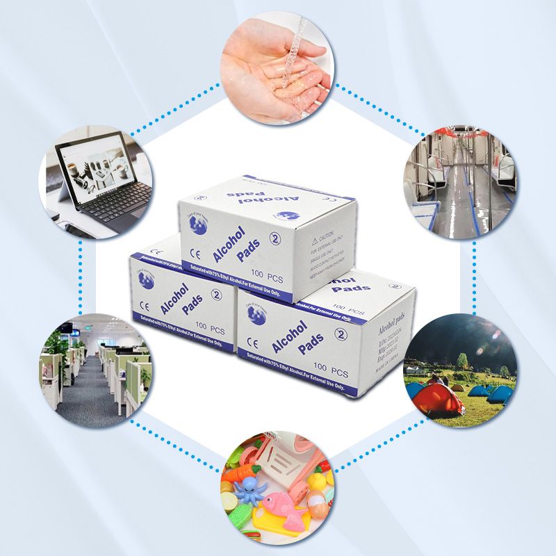 50 pieces Disposable alcohol swabs