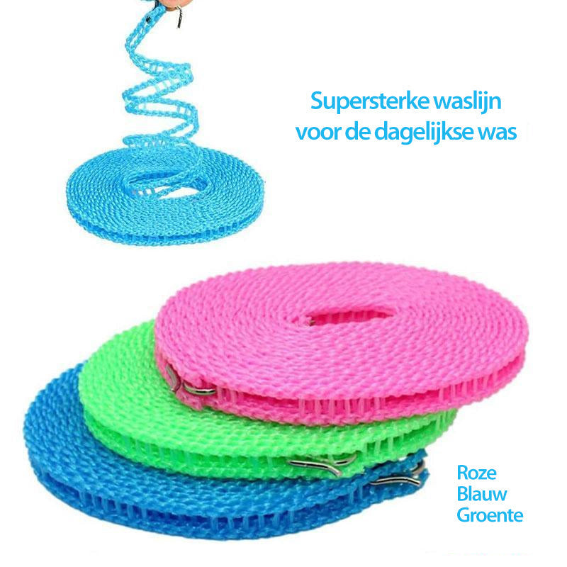 🔥Last day Buy 1 Get 2✨60K+ SOLD💕Windproof Non-Slip Clothesline Perfect For Balcony, Yard, Camping & Indoor Use. No More Slipped Laundry! 🚫🧦💪