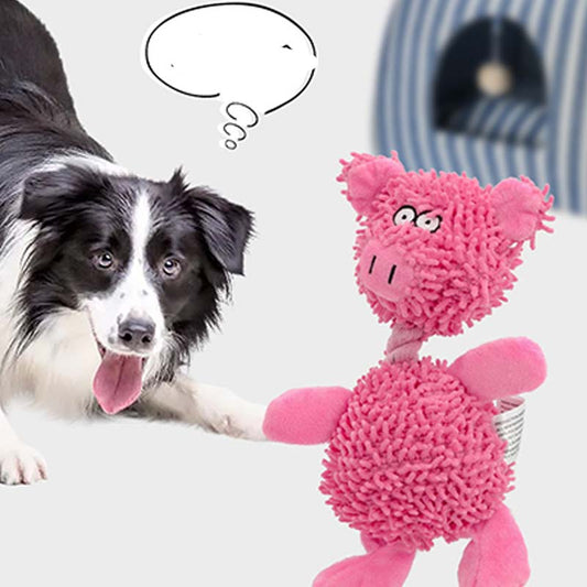 Adorable Interactive Plush Dog Toy With Squeaker