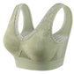 Wireless Full-Coverage Bra – Breathable Mesh & Wide Straps