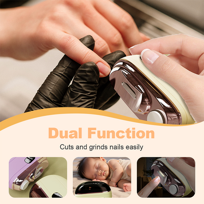 🥳2026 HOT SALE🥳💞50K+ SOLD!⚡💅 50% OFF! 2-in-1 Smart Electric Nail Clipper & Polisher