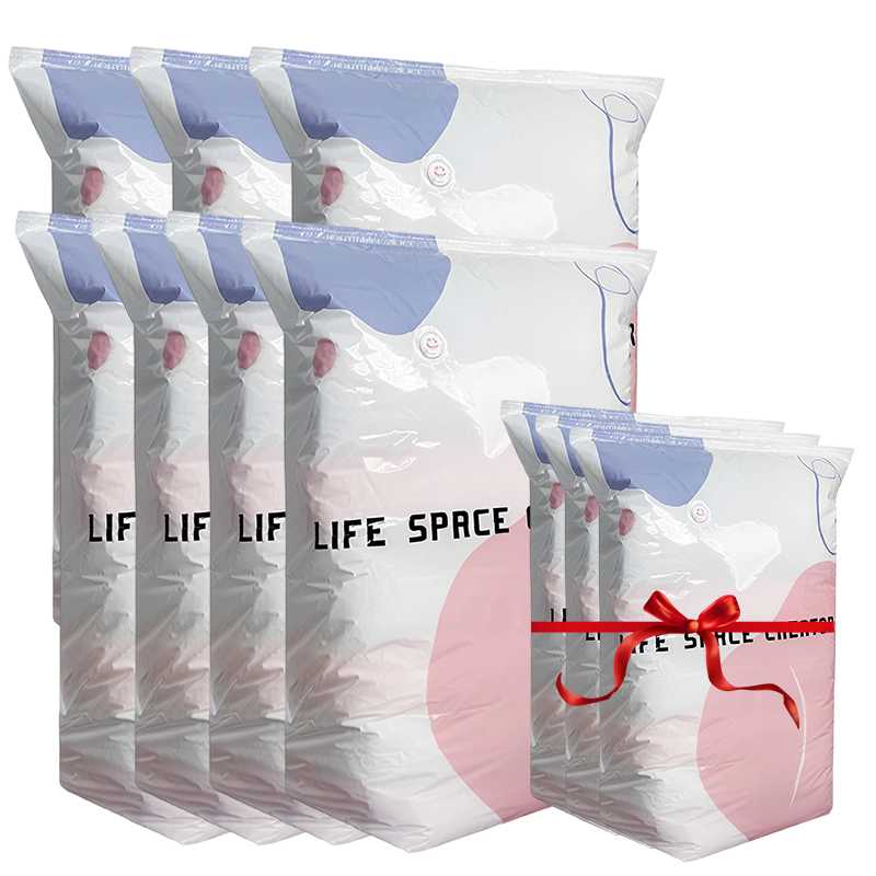 ⏳LAST DAY SALE ONLY ￡8.99!🏆🧳No‑Pump Vacuum Storage Bags – Press & seal, no pump needed. Saves 80% space, keeps clothes dry & dust‑free. Perfect for bulky bedding & off‑season gear. 🛏️🗄️