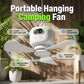 💡49% OFF NOW ! ⚡ Rechargeable Ceiling Fan with LED Lights – Dual-use cooling & lighting, long battery life, portable hanging design ✨