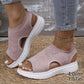 ⏳LAST DAY SALE ONLY ￡17.99!!💐 Women's Breathable Knit Platform Sandals – Air-permeable knit upper, cushioned sole & lightweight comfy summer footwear ✨