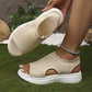 ⏳LAST DAY SALE ONLY ￡17.99!!💐 Women's Breathable Knit Platform Sandals – Air-permeable knit upper, cushioned sole & lightweight comfy summer footwear ✨