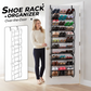 🏆 Over-the-Door Shoe Rack Organizer – 24 pockets & tool-free install – Fits standard doors, holds up to 24 pairs – perfect for entryway or closet 🚪✨