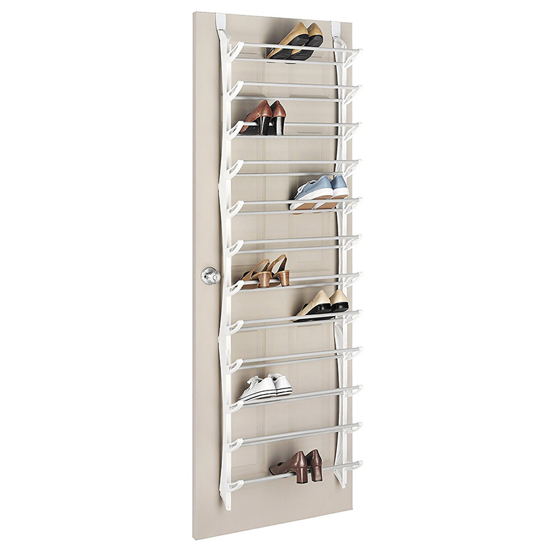 🏆 Over-the-Door Shoe Rack Organizer – 24 pockets & tool-free install – Fits standard doors, holds up to 24 pairs – perfect for entryway or closet 🚪✨