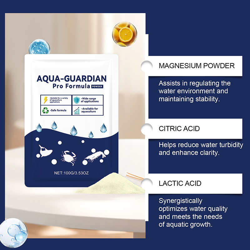 🐟🦐Aqua‑Guardian Pro Water Clarifier – Clears cloudy water instantly. Safe for fish & shrimp. Chemical‑free. 100g. 🌊✨