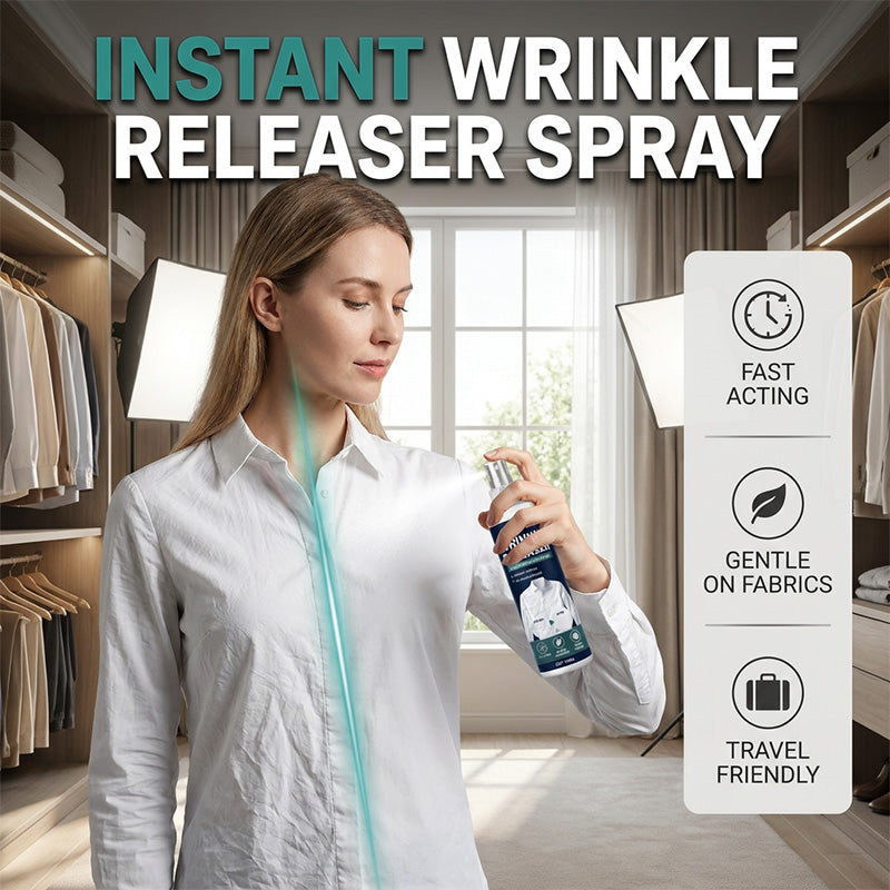 🏆🔥LAST DAY BUY 2 GET 1 FREE💖👔✨ Instant wrinkle release – no iron, travel-ready, static-free & fresh.