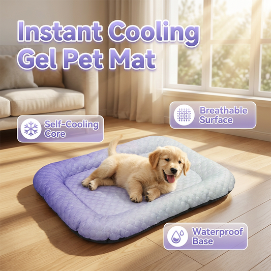 🥳2026 HOT SALE🥳50K+ SOLD!🐶❄️ 50% OFF! Cooling Gel Mat for Pets – No refrigeration needed, instant heat relief. Breathable, non‑toxic. Helps pets sleep cool all summer! 🌿✨