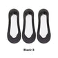 3 Pairs Women's Ultra-Invisible Sheer Mesh Low-Cut Boat Socks