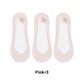3 Pairs Women's Ultra-Invisible Sheer Mesh Low-Cut Boat Socks