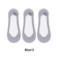 3 Pairs Women's Ultra-Invisible Sheer Mesh Low-Cut Boat Socks