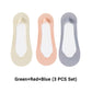 3 Pairs Women's Ultra-Invisible Sheer Mesh Low-Cut Boat Socks