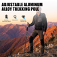 🦵 Shock-Absorbing Aluminium Trekking Poles — Reduces Joint Strain, Ergonomic Cork Grip & Adjustable Length
