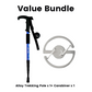 🦵 Shock-Absorbing Aluminium Trekking Poles — Reduces Joint Strain, Ergonomic Cork Grip & Adjustable Length