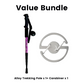 🦵 Shock-Absorbing Aluminium Trekking Poles — Reduces Joint Strain, Ergonomic Cork Grip & Adjustable Length