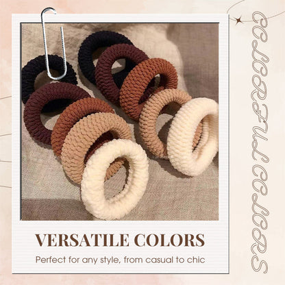 Durable Wide Elastic Hair Tie（10 PC）