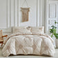 😴 Bring you cozy deep sleep!Elegant Pinch Pleat Duvet Cover Set
