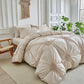 😴 Bring you cozy deep sleep!Elegant Pinch Pleat Duvet Cover Set