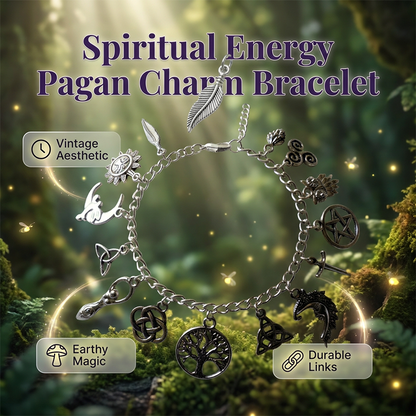 🌙✨ LIMITED-TIME 50% OFF! Vintage  Charm Bracelet for Women – Antique Silver Finish, Tree of Life, Celtic Knot & Moon Charms 🔮