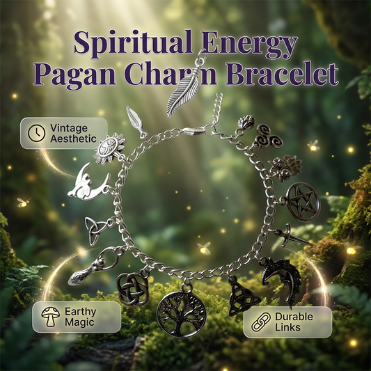 🌙✨ LIMITED-TIME 50% OFF! Vintage  Charm Bracelet for Women – Antique Silver Finish, Tree of Life, Celtic Knot & Moon Charms 🔮