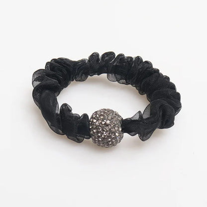 Elegant Rhinestone Mesh Hair Ties（2 PC)