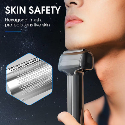 👱‍♂️The best grooming tool for men！Men's Efficient Rechargeable Foil Electric Shaver