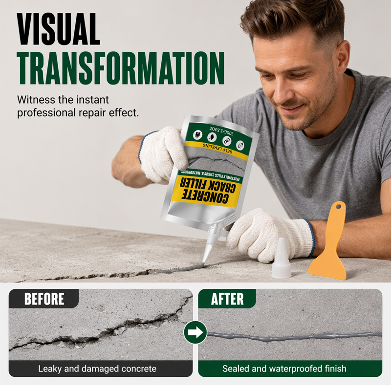 🔥🔥Waterproof Concrete Crack Filler & Sealant