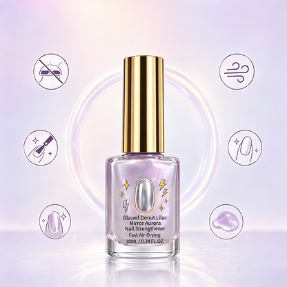 💜💅Last Day Special Price 50% OFF - Buy 1 Get 1 Free✨Lilac Glossy Mirror Nail Strengthener