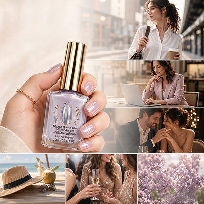 💜💅Last Day Special Price 50% OFF - Buy 1 Get 1 Free✨Lilac Glossy Mirror Nail Strengthener