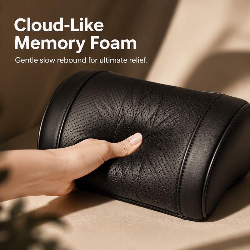 🌞New Hot Selling 50% OFF🎁🚗💤 Relieve Driving Fatigue! Universal Memory Foam Car Headrest Neck Pillow, Ergonomic Support Auto Neck Cushion for Long Road Trips