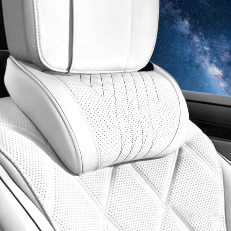 🌞New Hot Selling 50% OFF🎁🚗💤 Relieve Driving Fatigue! Universal Memory Foam Car Headrest Neck Pillow, Ergonomic Support Auto Neck Cushion for Long Road Trips