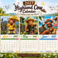 ⏳LAST DAY SALE ONLY ￡11.99!!🔥2027 Funny Highland Cow Wall Calendar | A4 Hanging Calendar