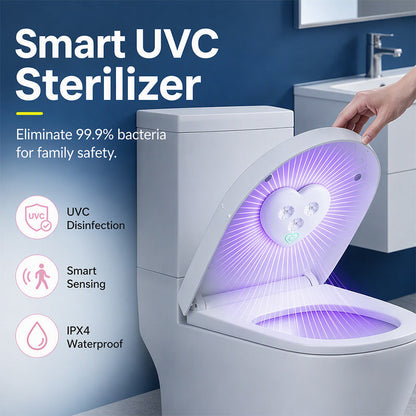 🍃🏆Special Price £10.99 ! 🚽 Smart UVC Toilet Sterilizer Light