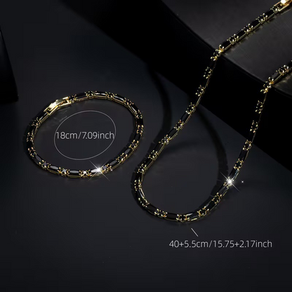 ⏳Time-Limited Special⏰Add Street-Luxe Shine Instantly! Cubic Zircon Men's Jewelry Set