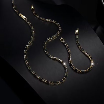 ⏳Time-Limited Special⏰Add Street-Luxe Shine Instantly! Cubic Zircon Men's Jewelry Set