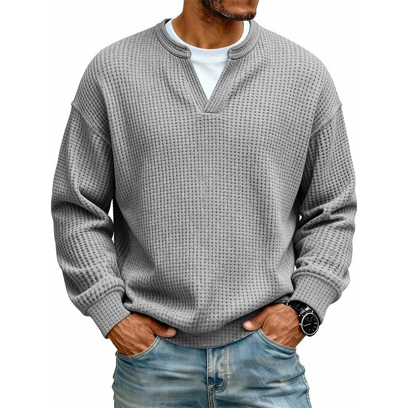 📢Layered Comfort Waffle Tee