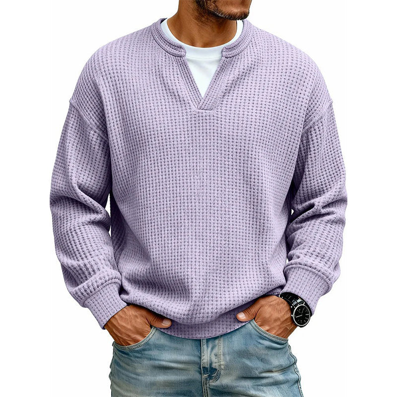 📢Layered Comfort Waffle Tee