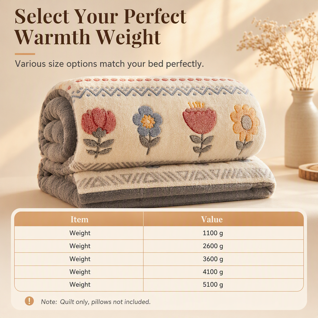 📢 50% OFF!! ⏰ Double-Sided Sherpa Fleece Comforter – Warm & Cozy Winter Quilt with Soft Velvet Feel 🛏️