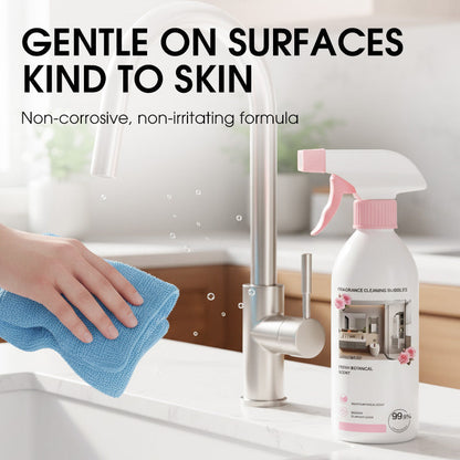 🧼 Multi-Purpose Bathroom Cleaner Spray: Removes Limescale & Soap Scum, Botanical Scent, Safe for Glass & Tiles