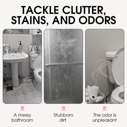 🧼 Multi-Purpose Bathroom Cleaner Spray: Removes Limescale & Soap Scum, Botanical Scent, Safe for Glass & Tiles
