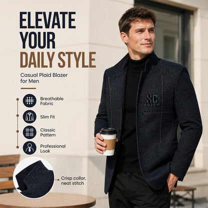 🖤 Men's Slim-Fit Mandarin Collar Blazer