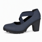 🎁2026 New Arrivals💥50% OFF! 👠Women's Round Toe Crisscross Strap Mary Jane Platform Chunky High Heels-Q