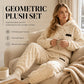 Women's Plush Cable Knit Hoodie & Pants Set