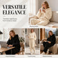 Women's Plush Cable Knit Hoodie & Pants Set